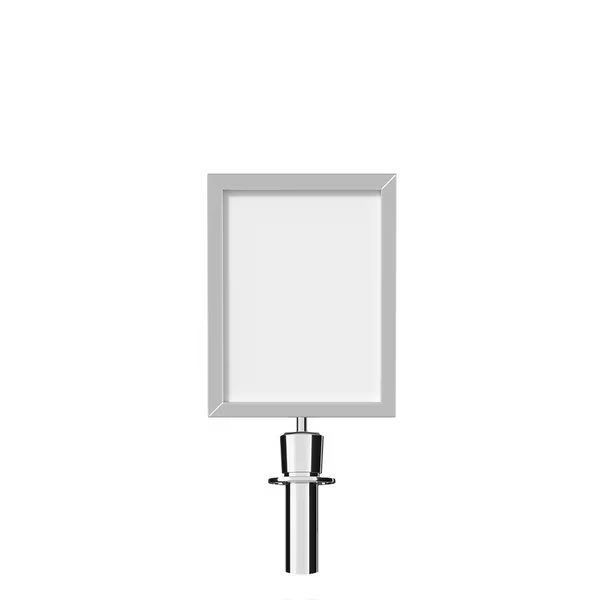 Post&Rope Stanchion SignFrame 11x14V Pol. St EXIT/EXIT PLS DONOT ENTER, Montour Line, Mfr#: HDSF-1114-V-PS-PR-EXITNOENTERDBL